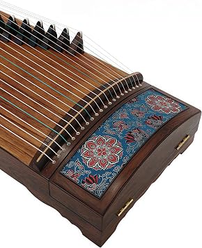 Chinese Zither, Guzheng, Chinese Instrument, Gu Zheng, Handcarved Aged Wood, 20-Yr Artisan Crafted, Natural Sound