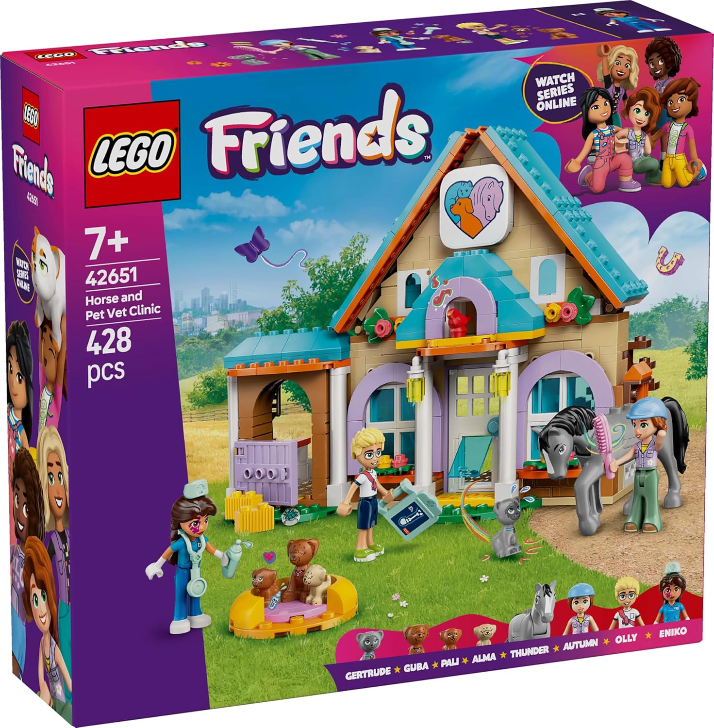 Lego 42651 Friends Animal Hospital and Pets Toy Toy Birthday Present Block Girls Boys Children 7 Years 8 9 Years Old Elementary School Student Pretend Play Pretend Play Animal Creatures