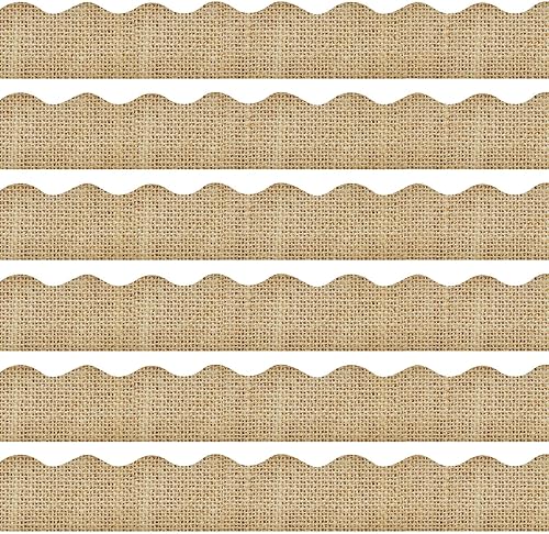 Containlol Bordes para tablones de anuncios de Navidad, invierno y otoño, de 118 pies, borde troquelado de arco iris, bordes festoneados para