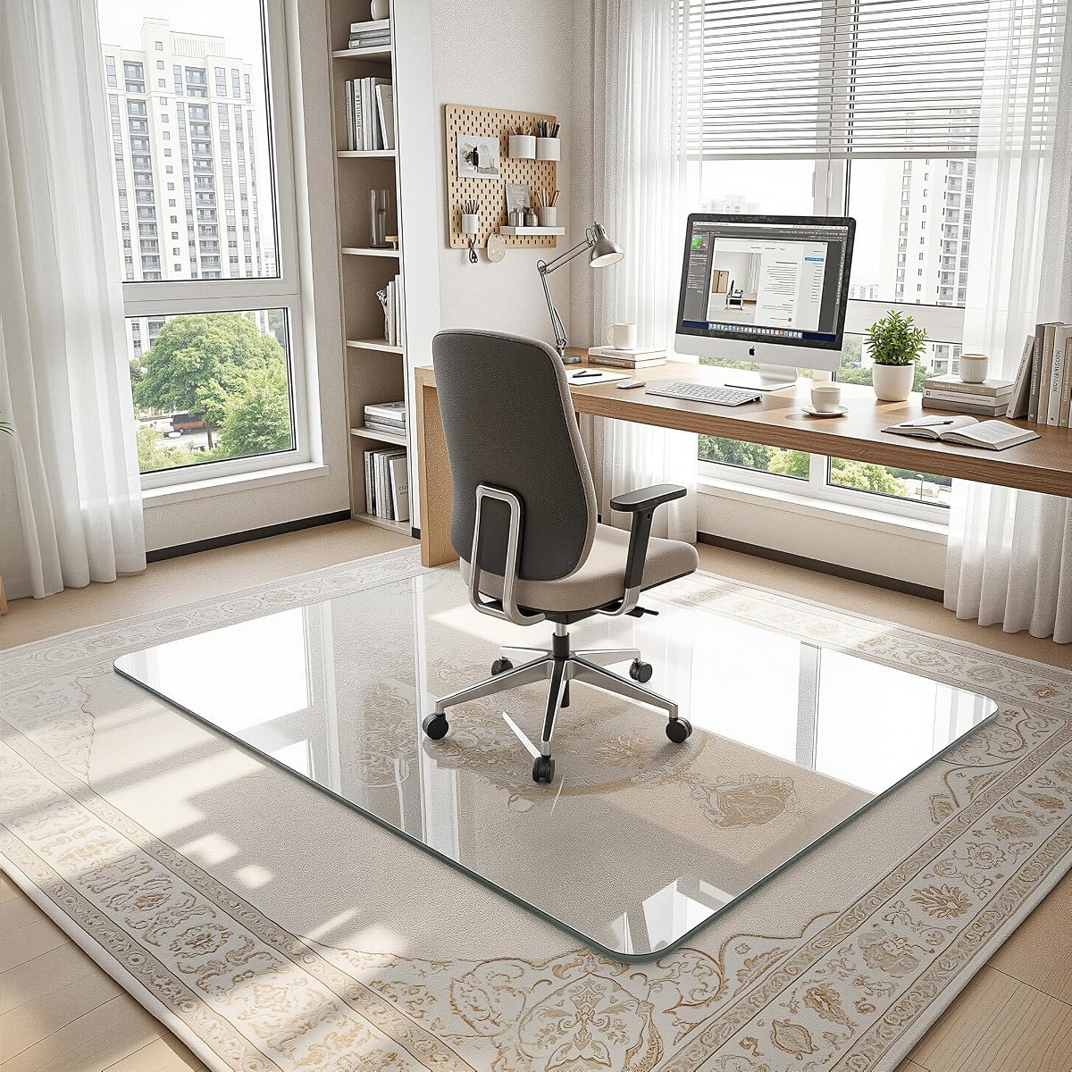 Antok Tempered Glass Chair Mat 45x60