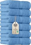 Utopia Towels 6 Pack Premium Hand Towels, 16 by 28 inches, 100% Ring Spun Cotton, Soft and Absorbent 600 GSM Towels for Bathroom, Gym, and Hotel, Grey