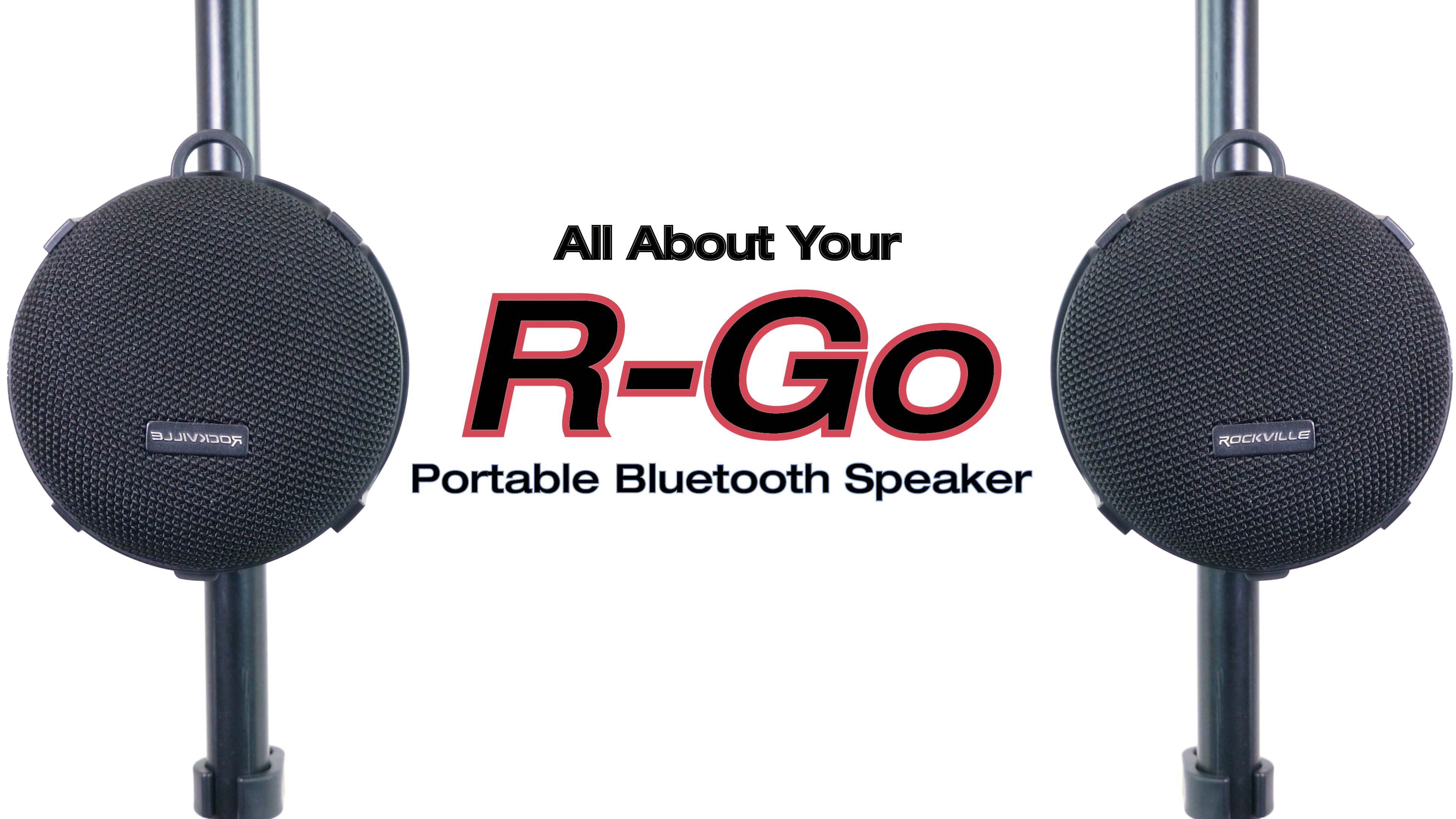 Cassa Bluetooth Portatile Rockville R-GO 16W Impermeabile + Supporto Per Bicicletta (Usata)