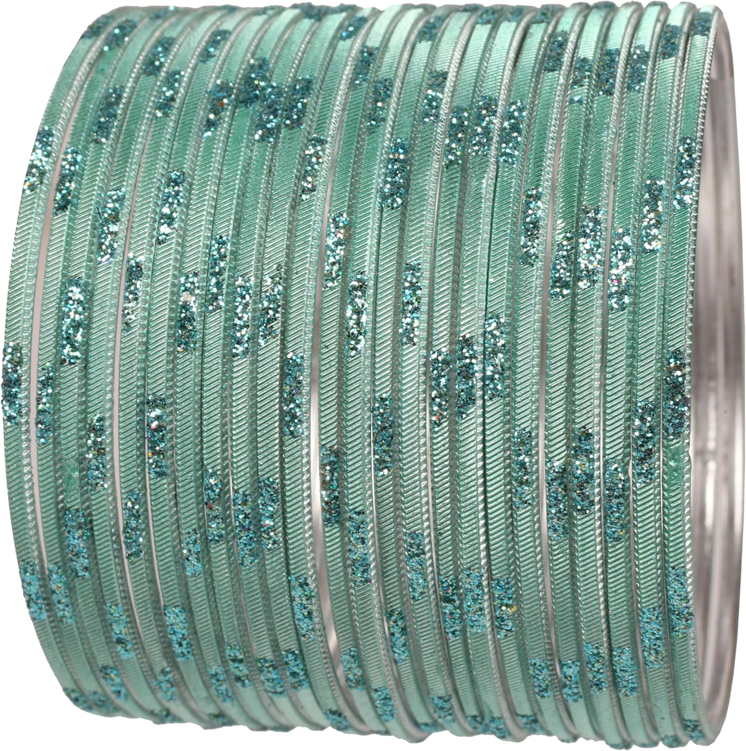 Touchstone "Colorful 2 Dozen Bangle Collection Indian Bollywood Alloy Metal Textured Designer Jewelry Bangle Bracelets Set of 24 for Women