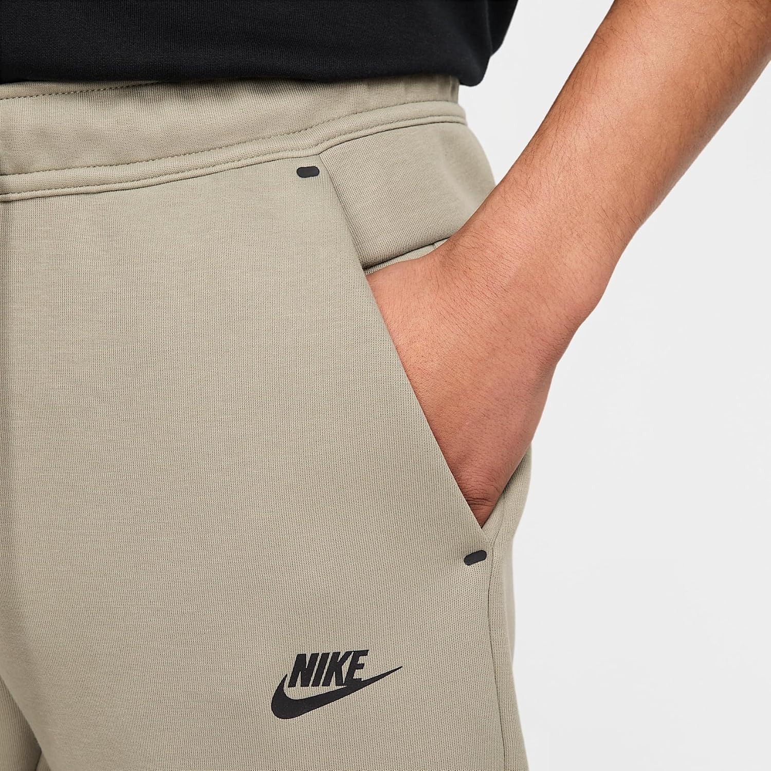 Nike Tech Men's Fleece Joggers (HV0959-320, Light Army/Black) Size Small - Image 4