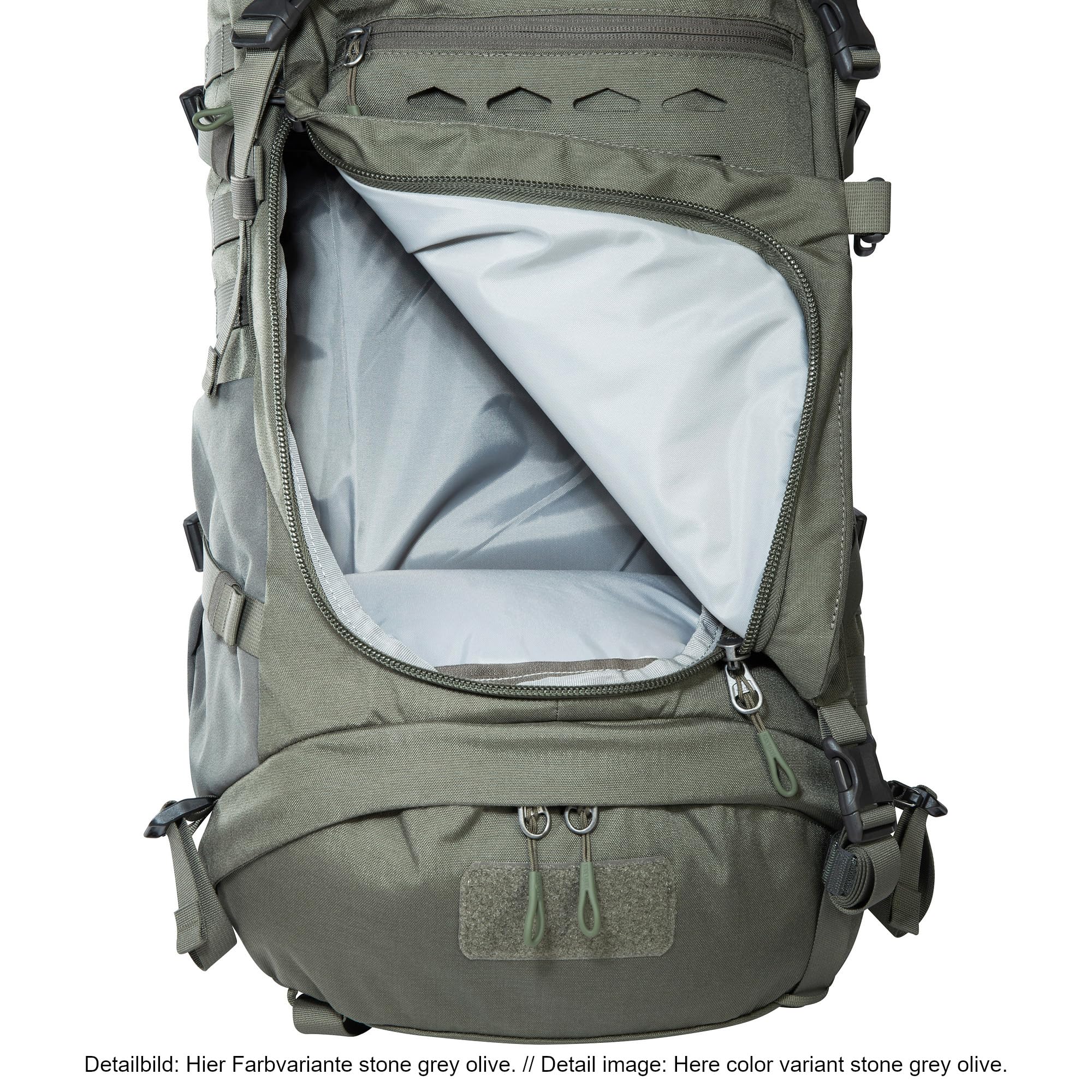Tatonka Pyrox 45+10 BC - Tourenrucksack mit großer Frontöffnung, MOLLE-System, Bodenfach, Regenhülle und stufenlos einstellbarem Rückensystem - 55 Liter