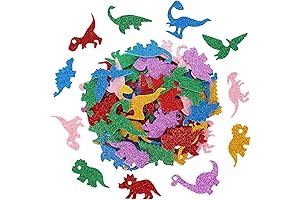 Whaline Dinosaur Glitter Foam Stickers: Enhance Creativity for Kids, DIY Decor Experts