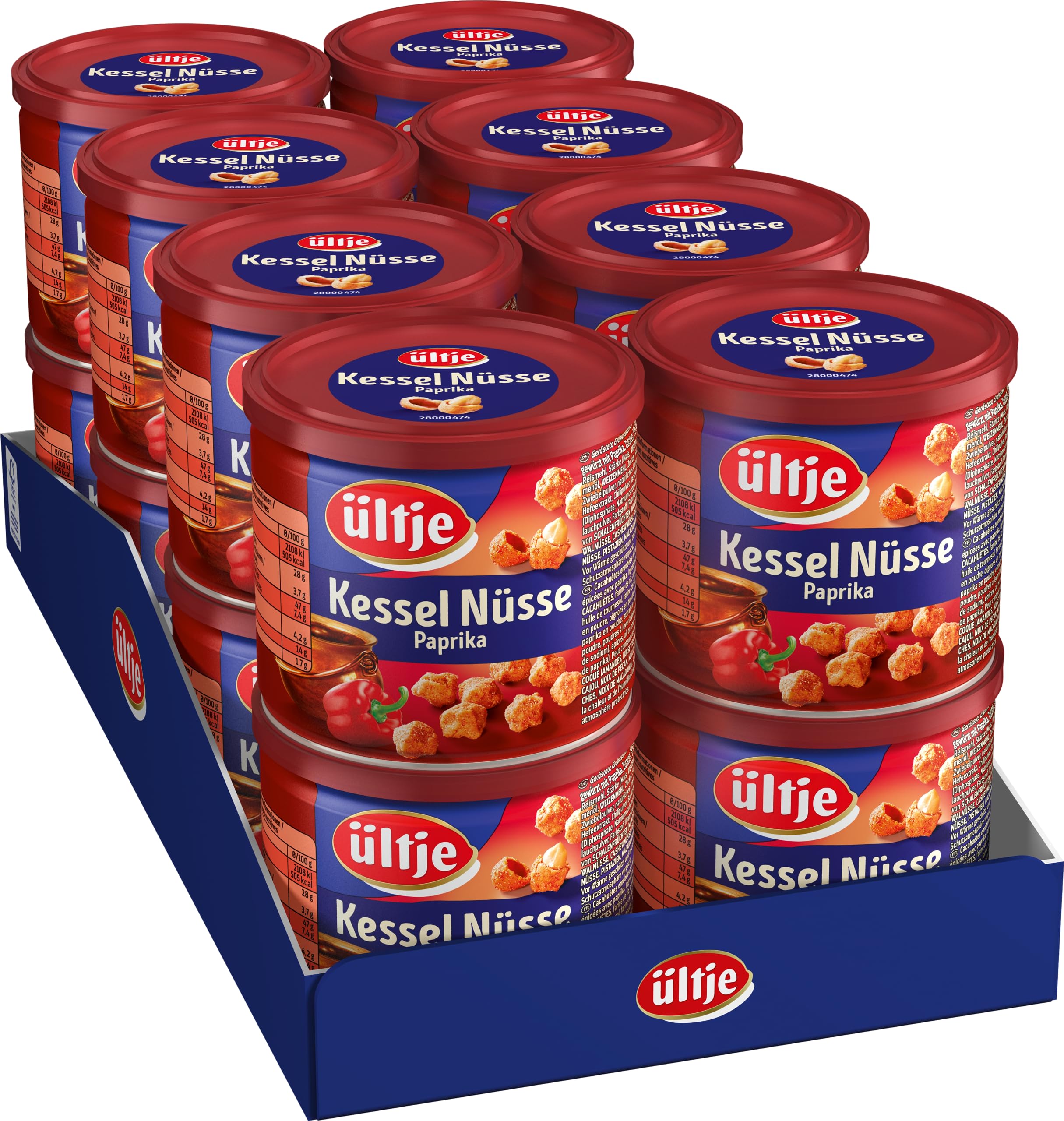ültje Kessel Nüsse Paprika Dose 16x150g