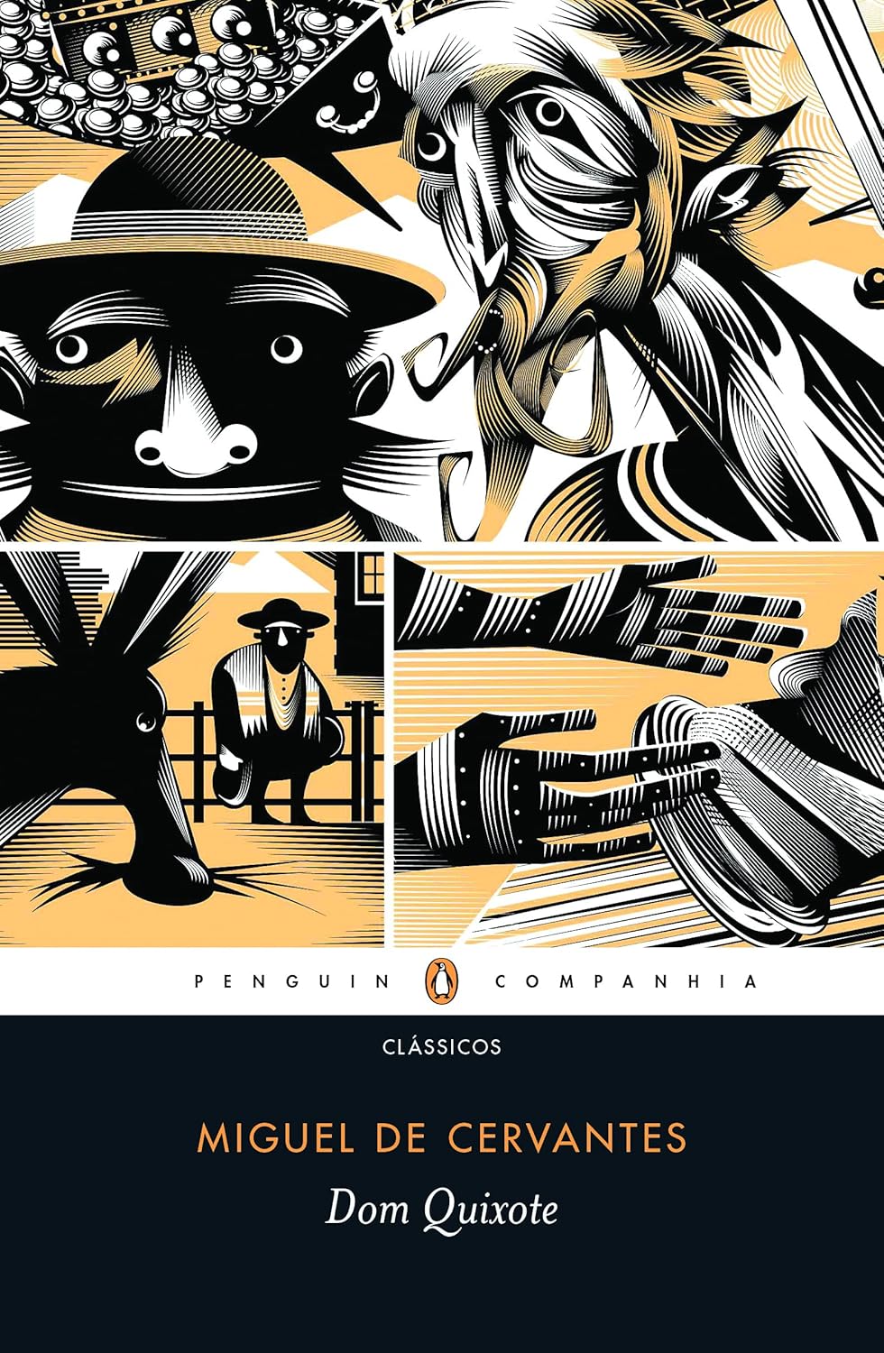 Capa do livro Dom Quixote, de Miguel de Cervantes