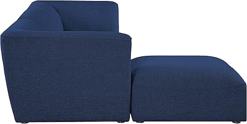 Miniatura 9 de Meridian Furniture Miramar Collection Modern  Modular tapizado con textura de lino contemporáneo, 109 pulgadas de ancho x 73 pulgadas de profundidad