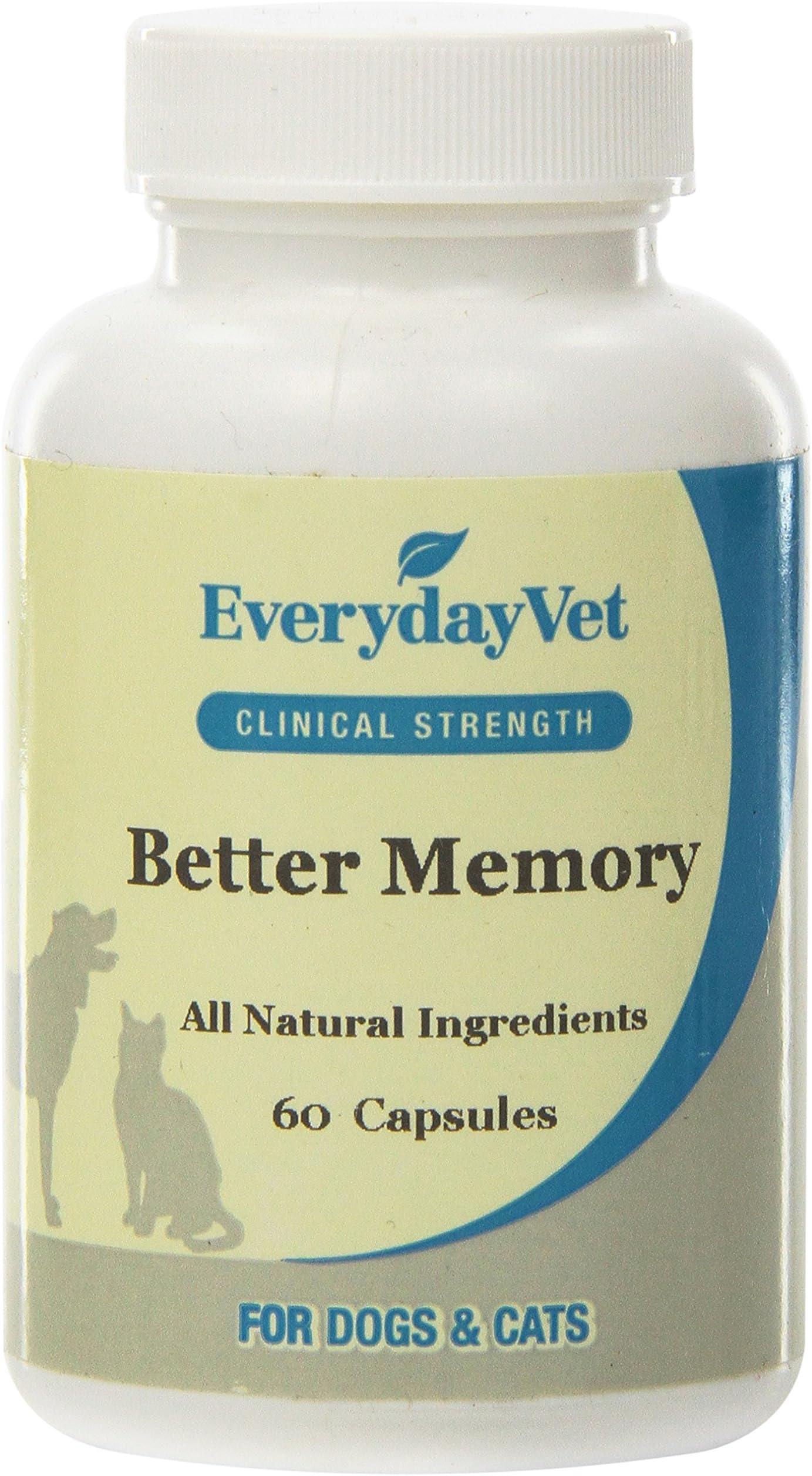 EverydayVet Better Memory Contains 60 Capsules for Cats and Dogs