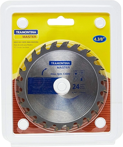 Tramontina 42633101, Disco Corte para Madeira 4.3/8''