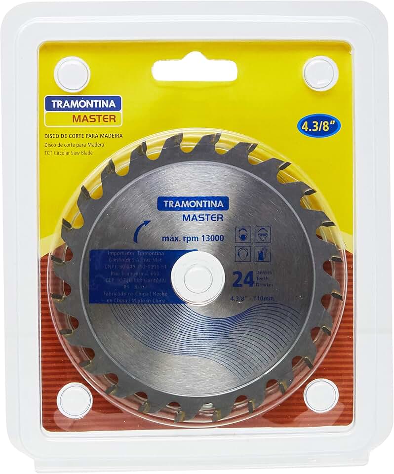 Tramontina 42633101, Disco Corte para Madeira 4.3/8''