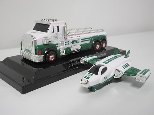 Miniatura 7 de Hess Toy Truck 2023 25th Anniversary Mini Collection - Primer camión, camión de juguete con crucero espacial y petrolero