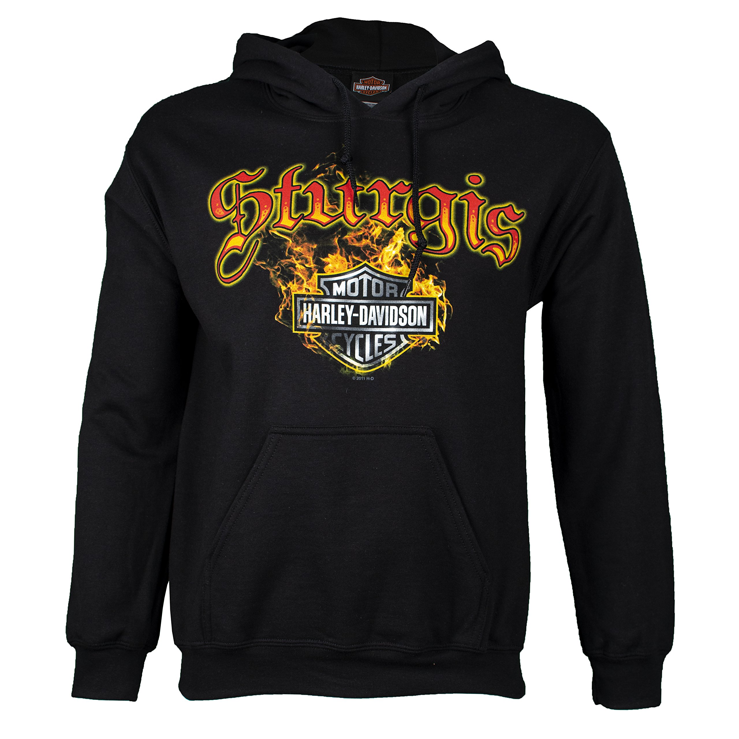 Harley-DavidsonSturgis Men's Skull Edgy Pullover Hoodie Sweatshirt