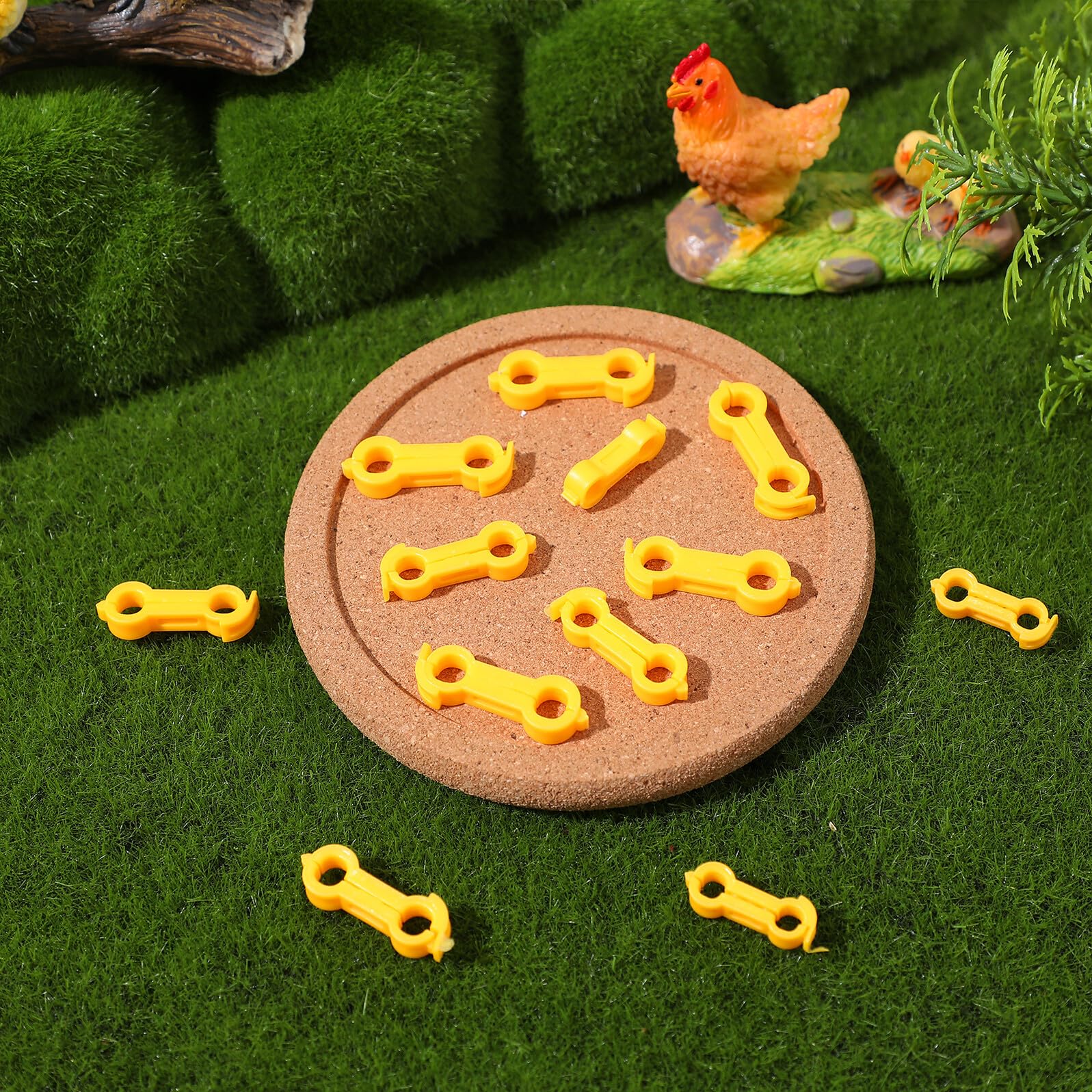 12 Piezas Corrector para Patas de Pollito de Anillos Soporte Científico para Corrección de Patas Abiertas Aves Pequeñas y Pollitos y Fácil de Limpiar