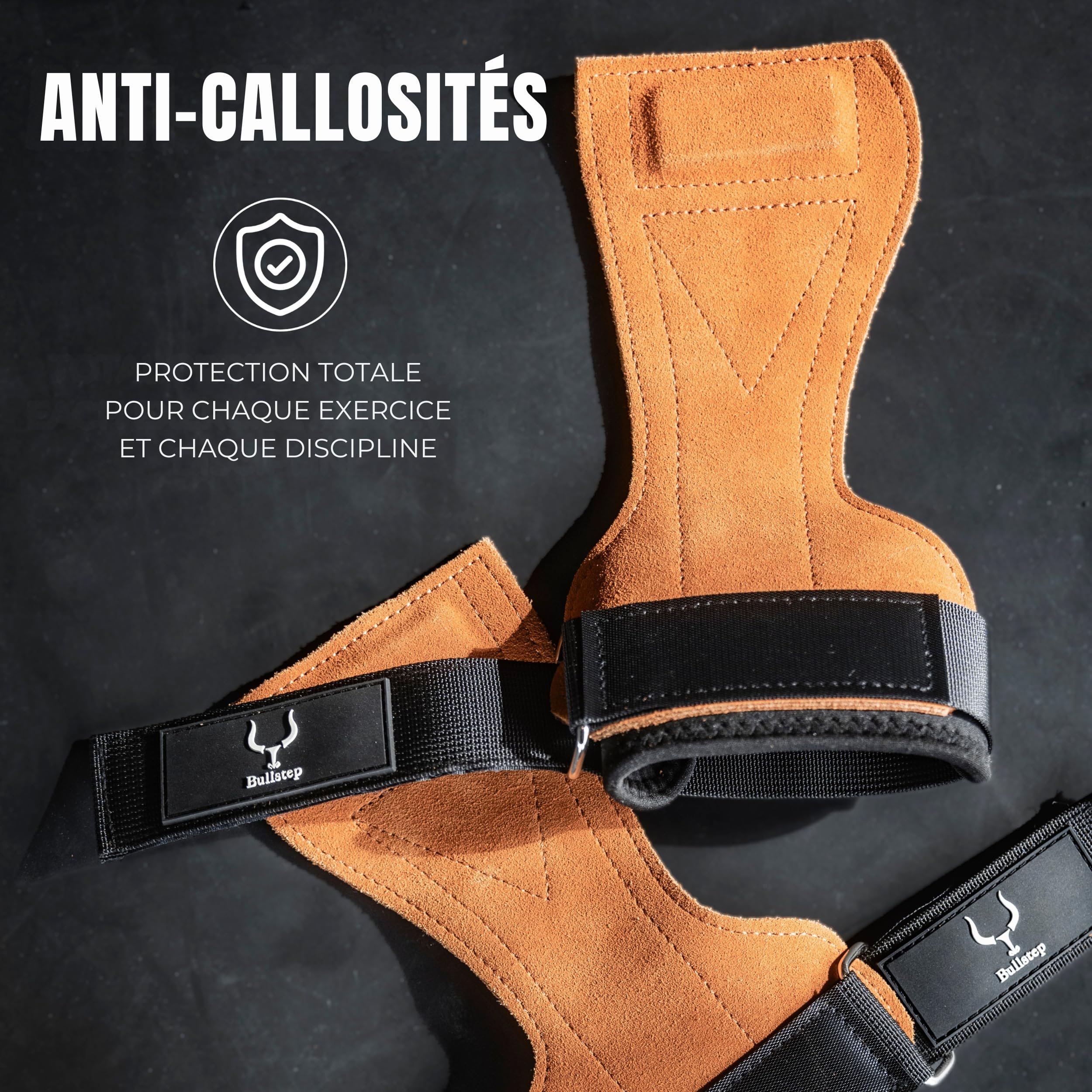 Bandes Poignet Bullstep - Musculation - Homme/Femme - Taille Unique
