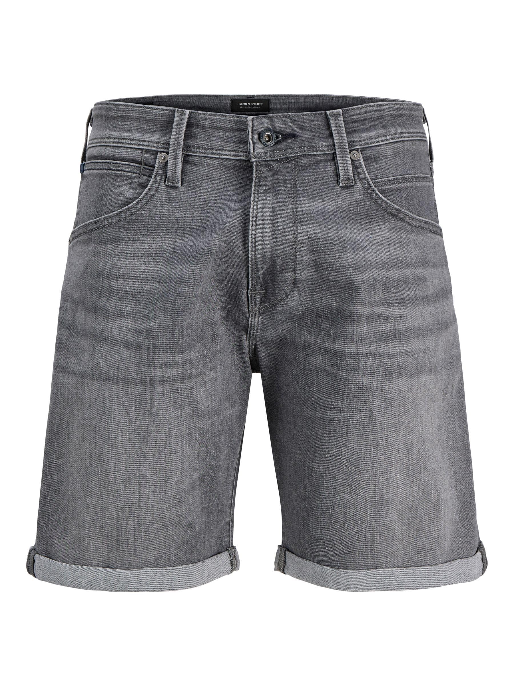 JACK & JONES Men's Shorts, Grey Denim/Pack:am 313, L