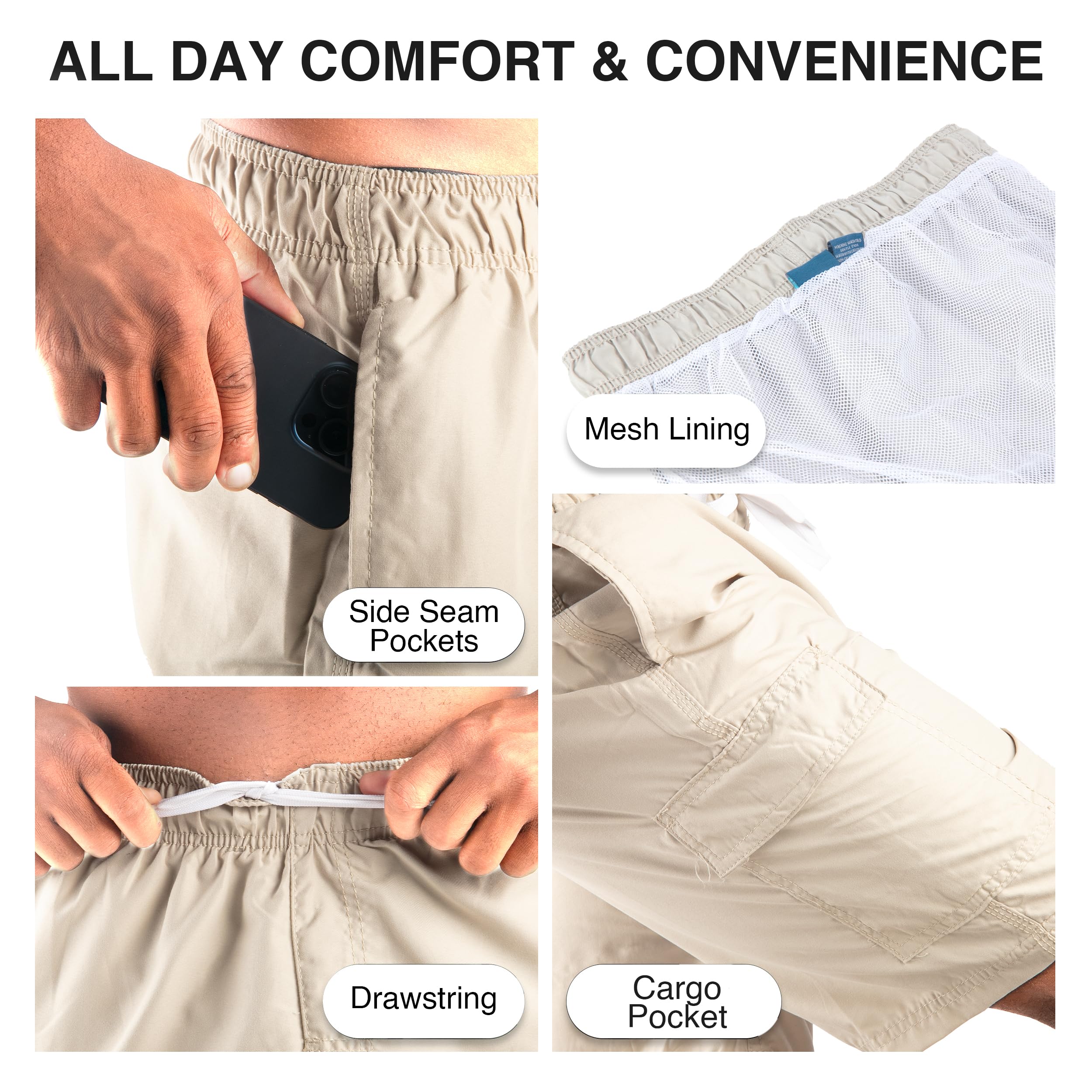 Kanu Surf Havana Men's Swim Trunks Quick Dry Swim Shorts Bathing Suit Men, 5.5 To 7" Inseam (Regular and Extended Bañador para Hombre Hombre