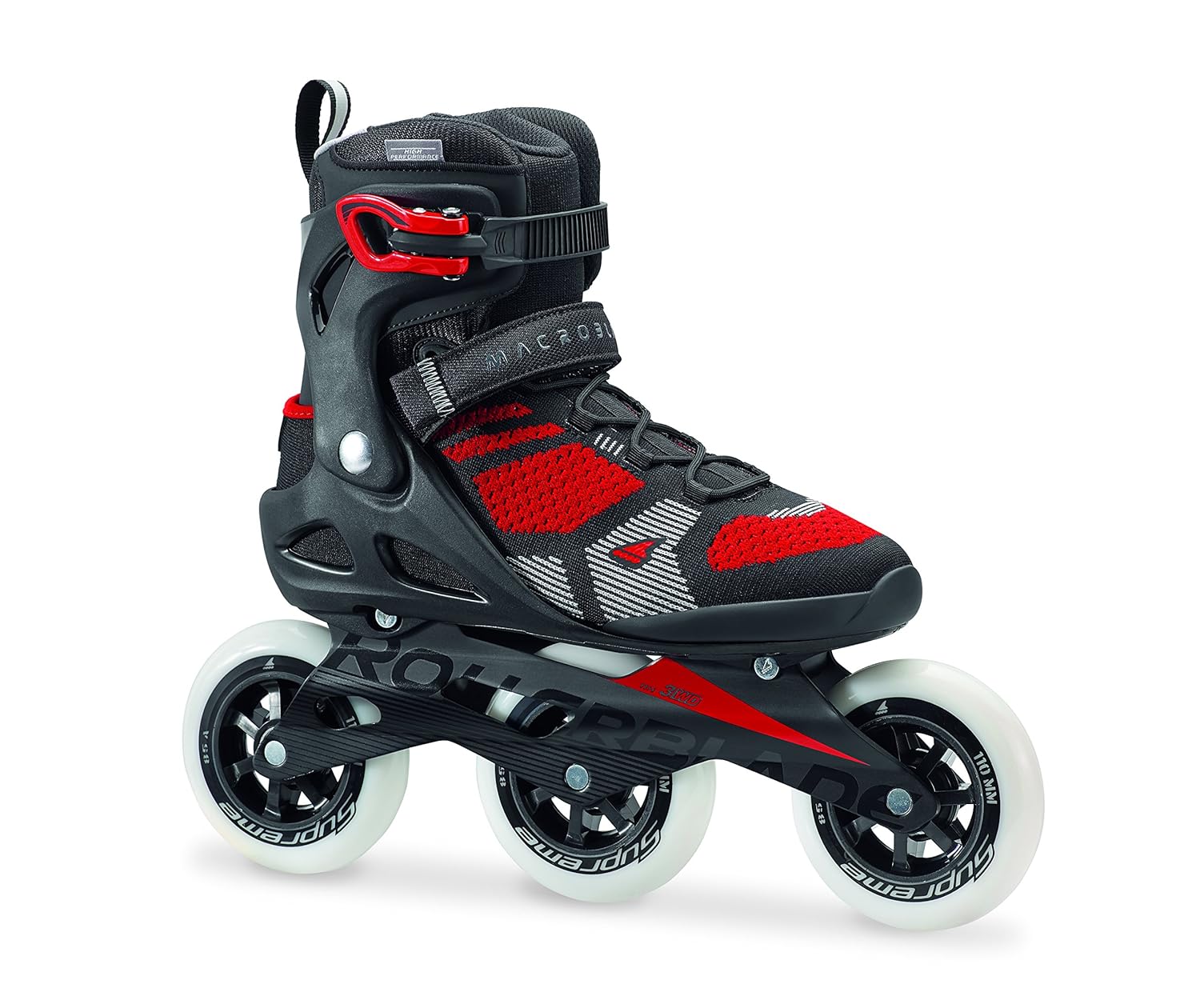 Rollerblade Macroblade 110 3WD Men's Adult Fitness Inline Skate, Black