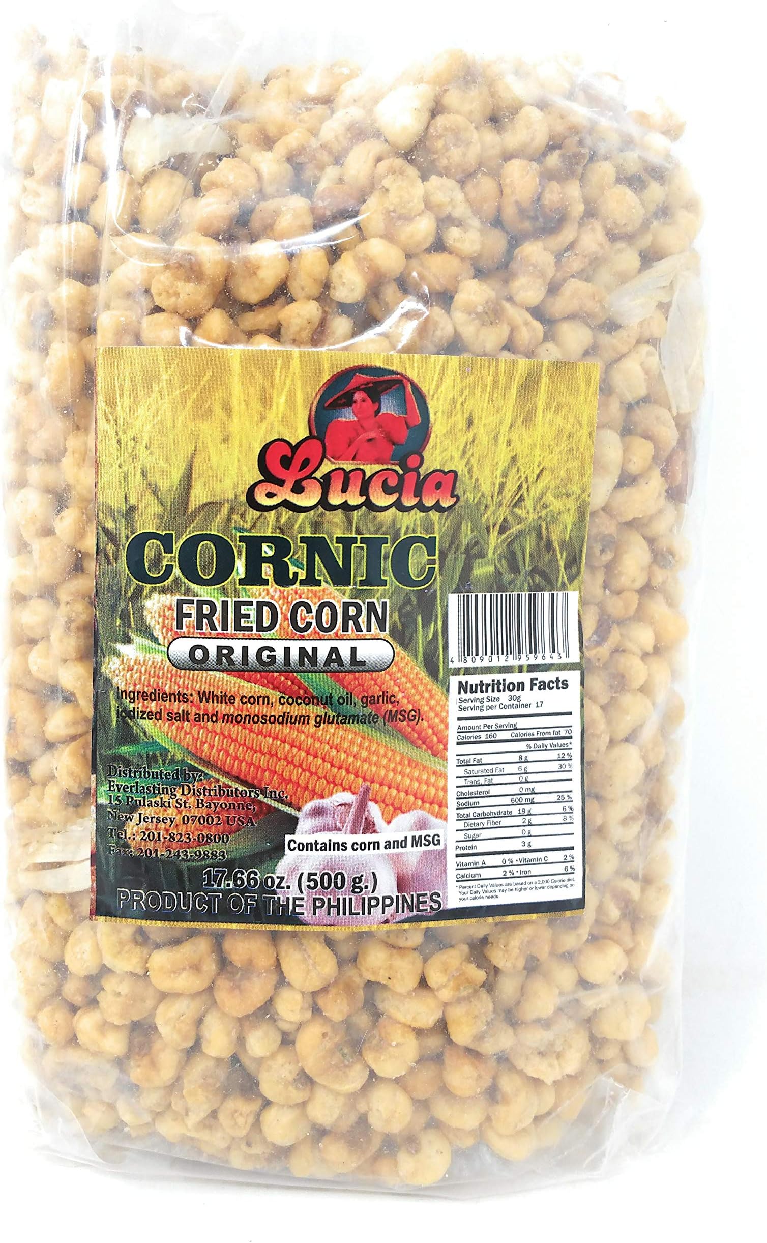 Lucia Cornic Fried Corn Snacks (Original, 1 Pack)
