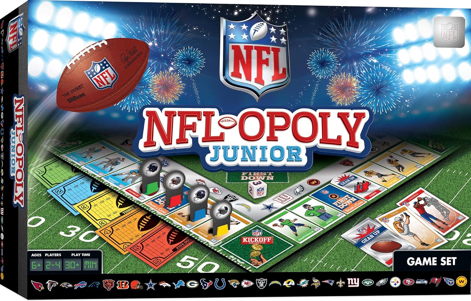 MasterPieces Kids & Family Board Games - Undersea Opoly Jr. - Officially Licensed Board Games for Kids, & Family