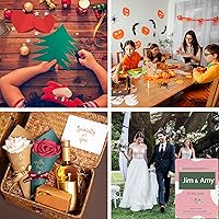 Vista 7 de 24 hojas de papel de cartulina rosa de 8.5 x 11 pulgadas para tarjetas DIY, invitaciones, álbumes de recortes y otras manualidades (250 gsm/92 lb)