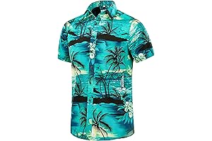 Men's High Visibility Hawaiian Shirt for Enhanced Safety