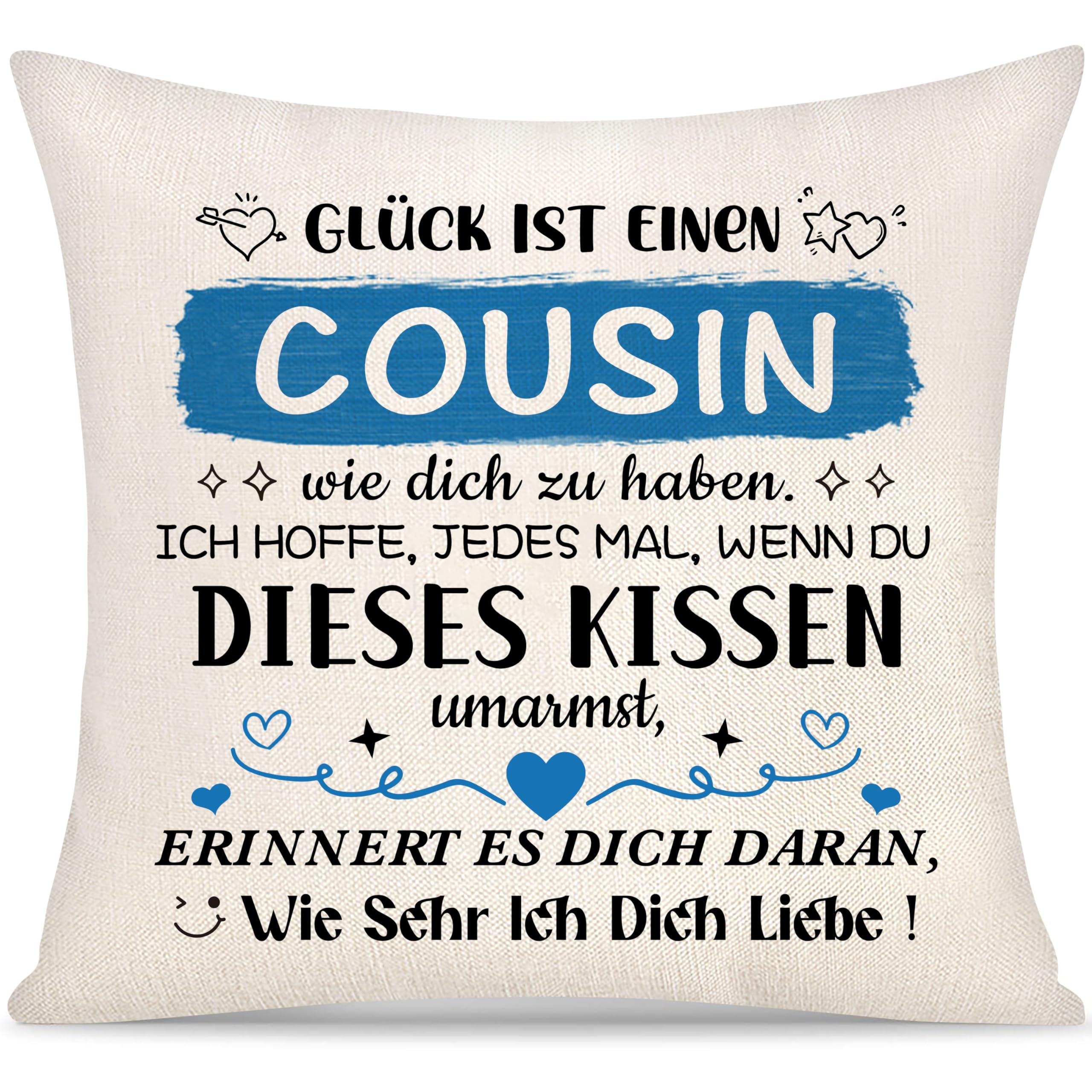 Yoskiasd Cousin Kissenbezug Geschenk für Männer Jungen Gesch