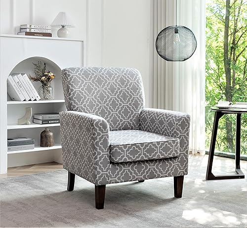 Miniatura 58 de Container Furniture Direct Silla de brazo contemporánea con marco de madera de abedul y tapicería de terciopelo, sillón para decoración de oficina y