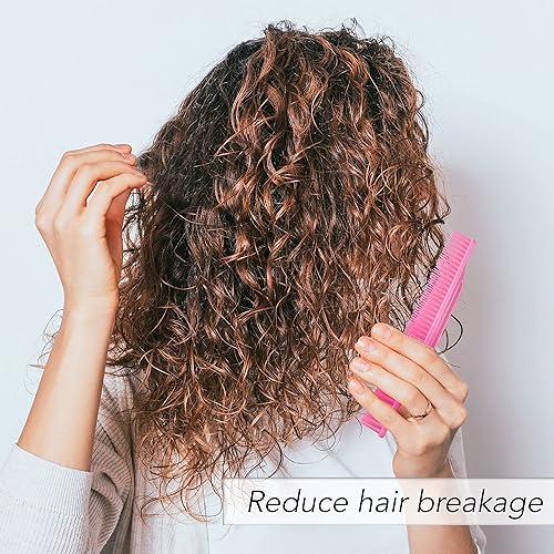 Miniatura 7 de Allegro Combs Peines de dientes anchos #70, peine de 3 filas de dientes anchos para cabello rizado, peine para cabello rizado, peine para estilistas