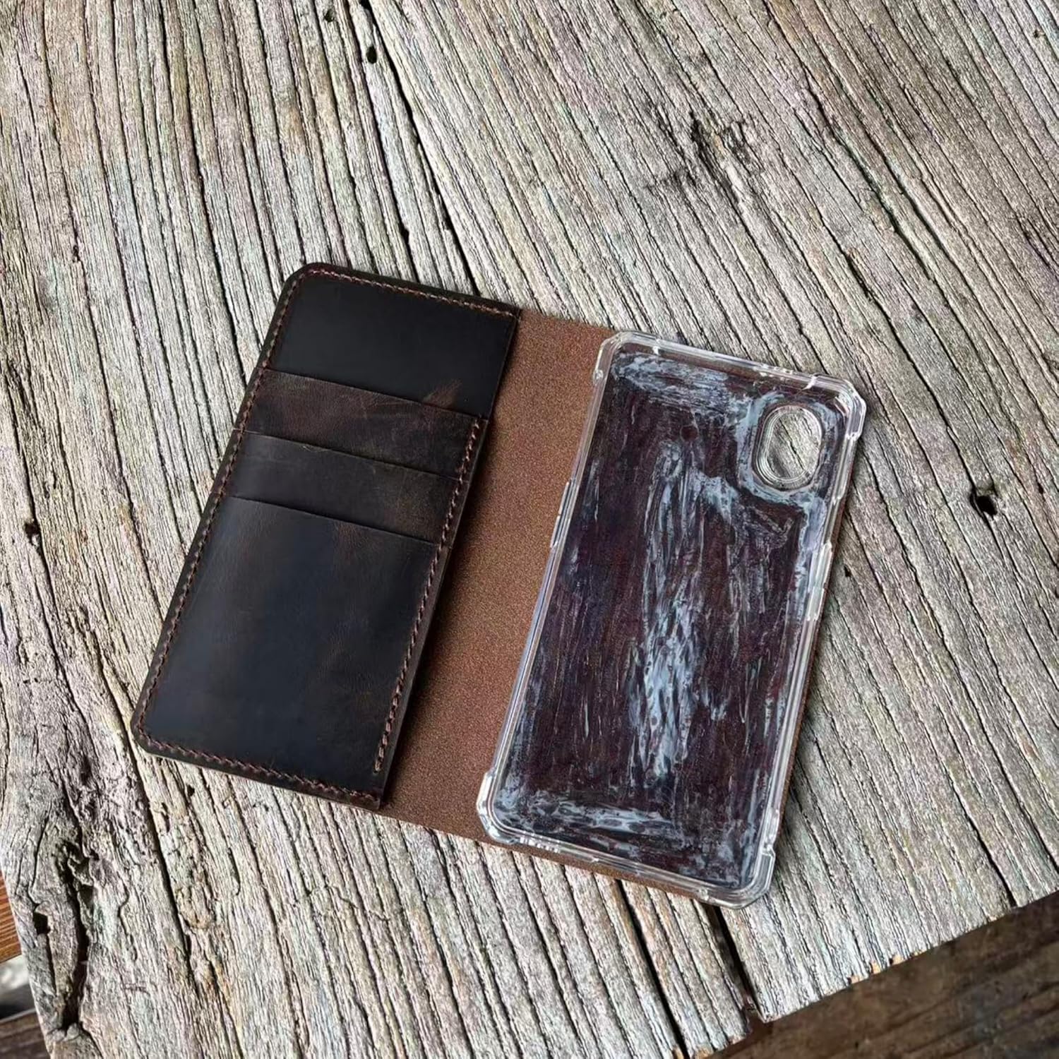 Personalized Leather Case for Leather Bigme Hibreak Pro/ProC 6.13"/2025 case B7/B7 Pro/7.0"/2025 Cover case, Ebook Cover eReader Leather B6/6.0" Ebook Cover Flower Brown