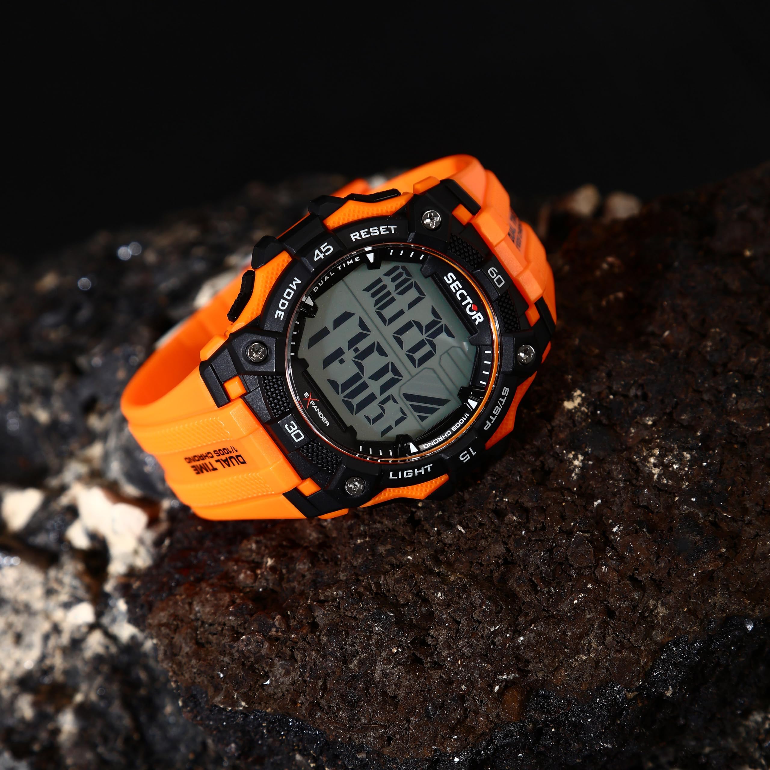 Sector No Limits Orologio Uomo, Digitale, 49 mm, Silicone, Collezione EX-51