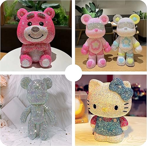 Miniatura 6 de 5000 diamantes de imitación AB de gelatina, diamantes de imitación de resina no termofijos, diamantes de imitación con parte trasera plana,