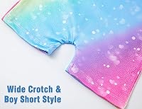 Vista 6 de TENVDA Gymnastics Leotards for Girls 2-12 Years Old Sparkly Multicolor Kids Tumbling Biketards Unitard