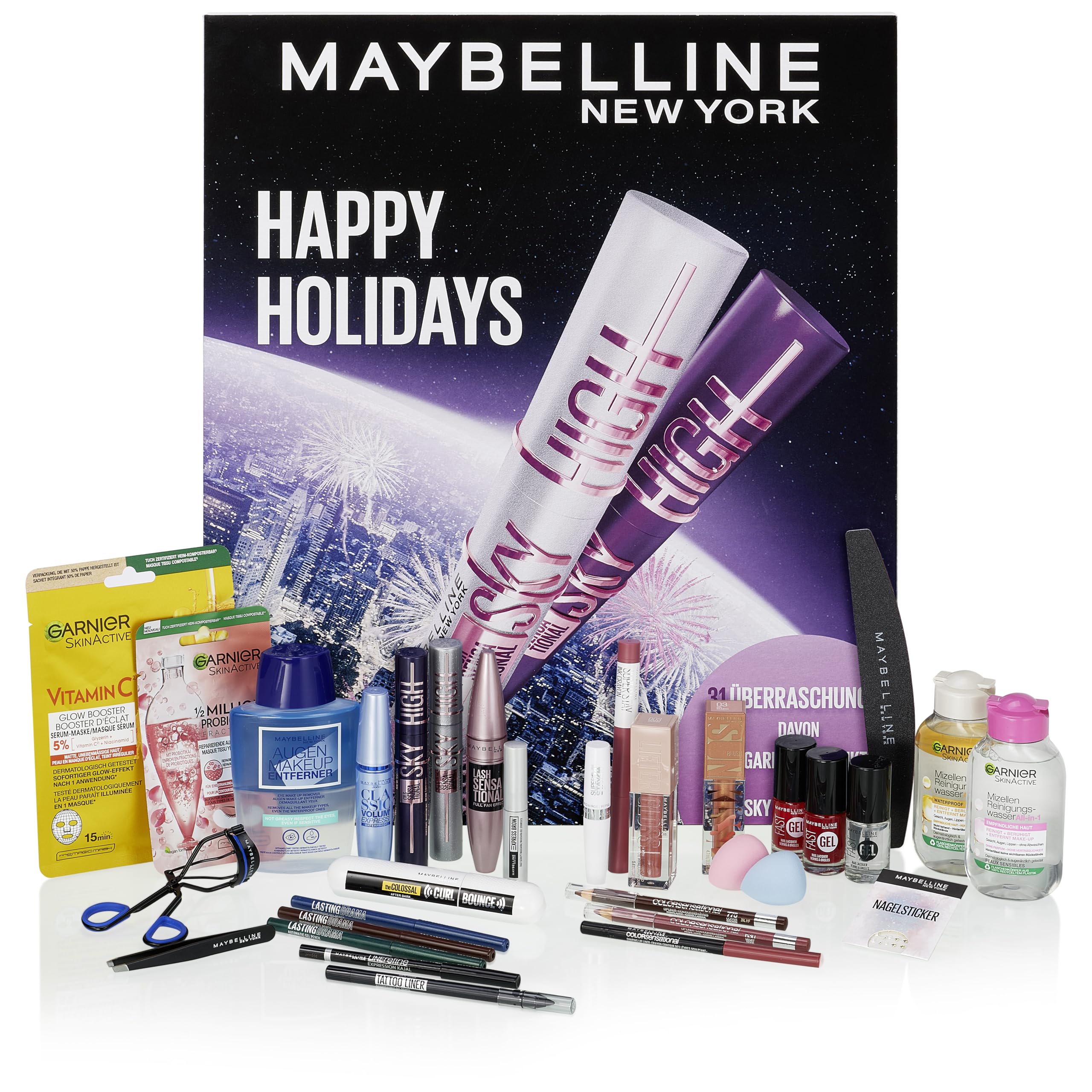 Maybelline New York Calendario de Adviento 31 puertas 2025