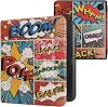 kwmobile Case Compatible with Kobo Libra Colour Case - eReader Cover - Comic Book Symbols Multicolor