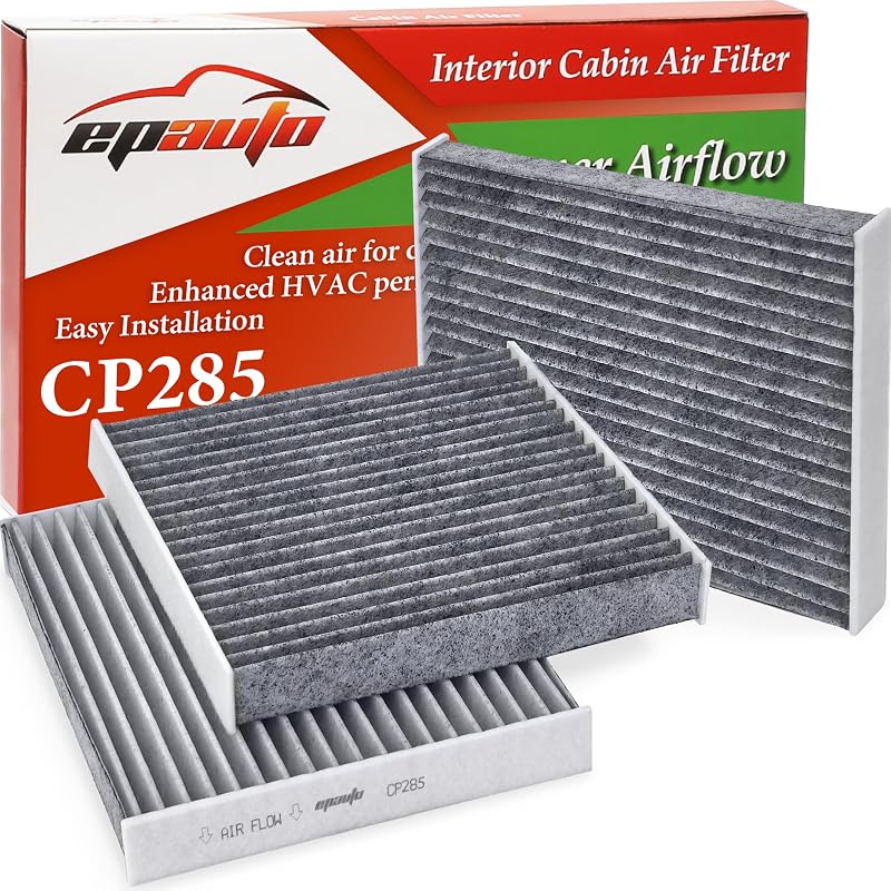 Filtro de cabine EPAuto CP285 (CF10285) com carvão ativado – Kit com 3 unidades