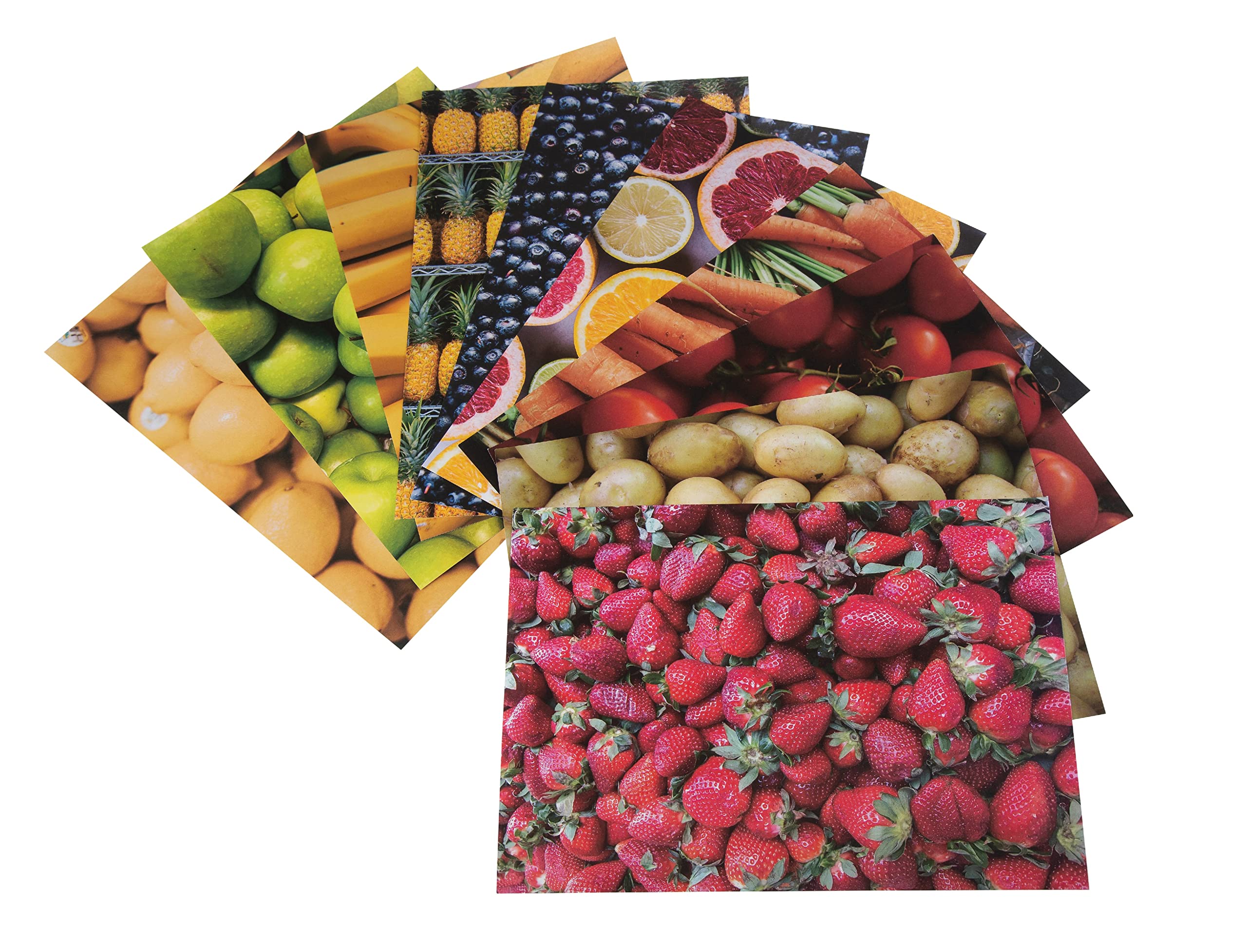 Craft paper | Printed A4 paper | Collage paper | Pack of 40 sheets | Food