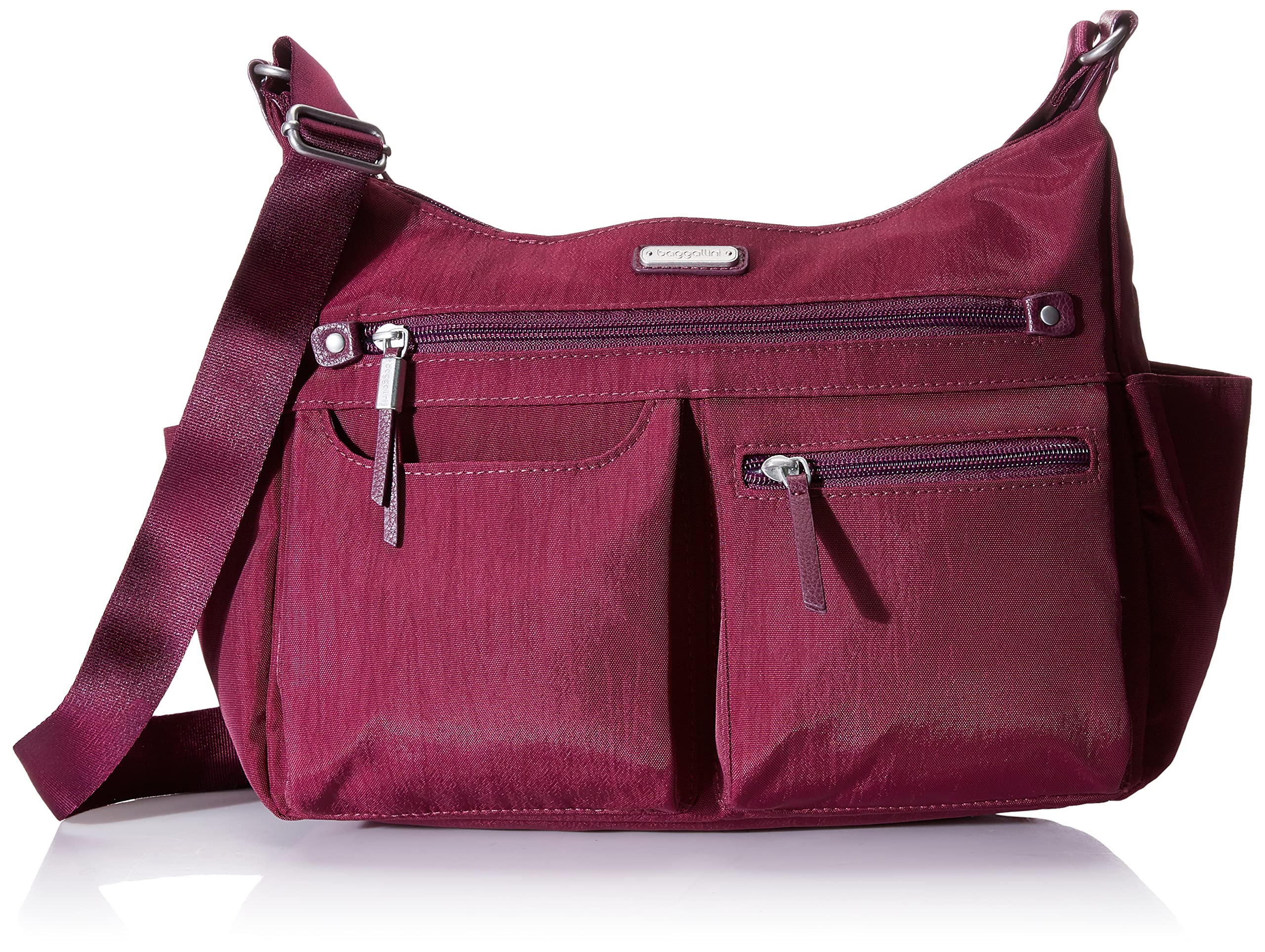 Baggallini Women's Heritage Anywhere Large Hobo Bag With RFID Wristlet - Lightweight Travel Purse