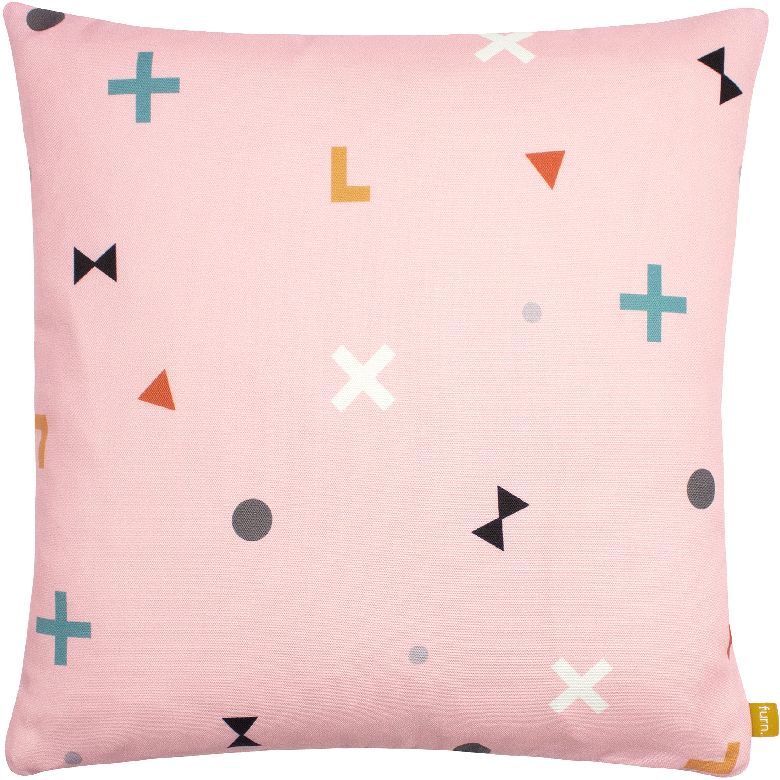 furn. Bitsa Polyester Filled Cushion, Blush, 43 x 43cm