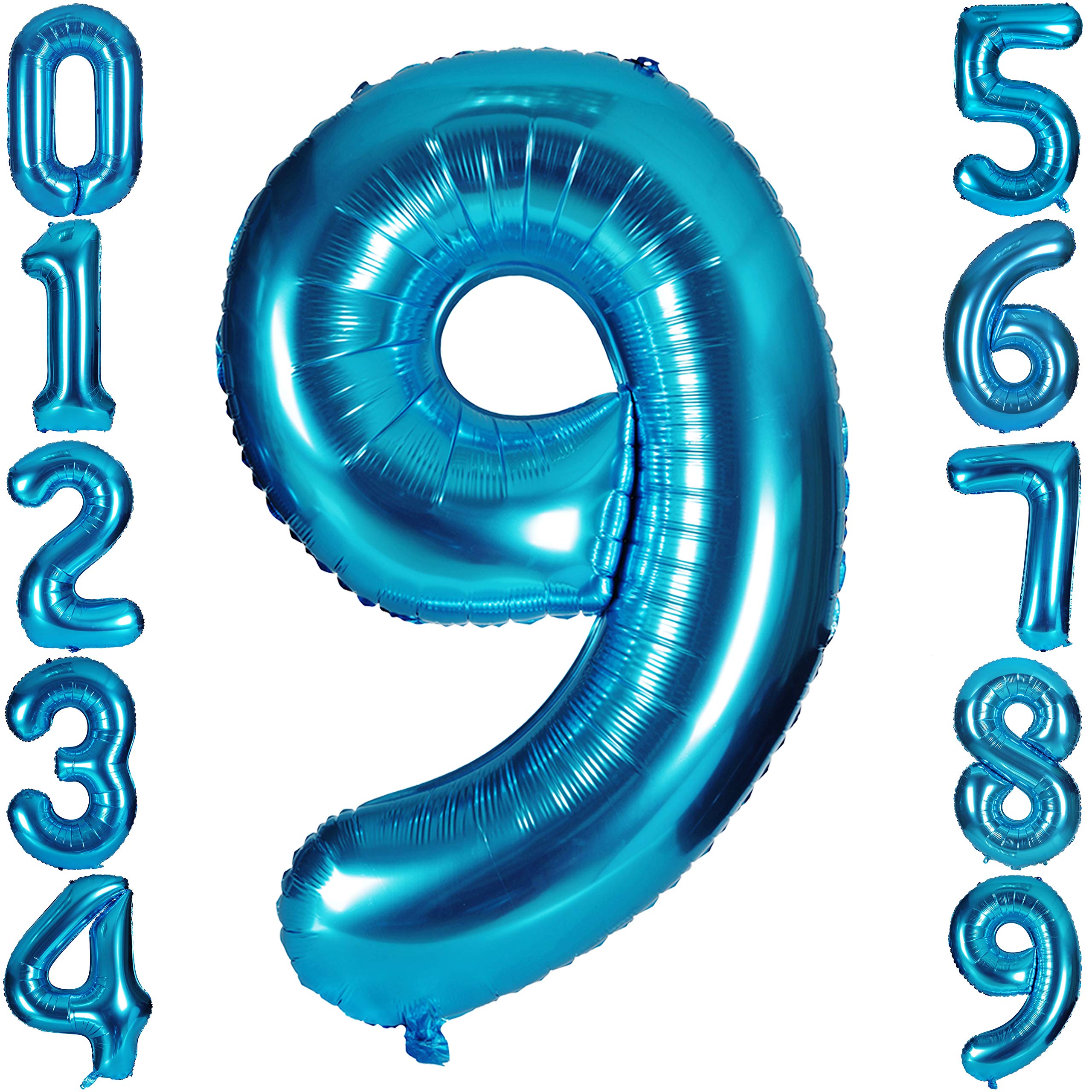Red 0 balloon 40 Inch Giant Helium Foil Number 0 to 9 Red Balloon Birthday Wedding Party Digital Decorations (Number 0) — view 275