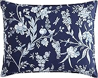 Vista 8 de Laura Ashley - Juego de funda de edredón King, ropa de cama de algodón reversible, incluye funda(s) a juego con funda(s) europea(s) y fundas