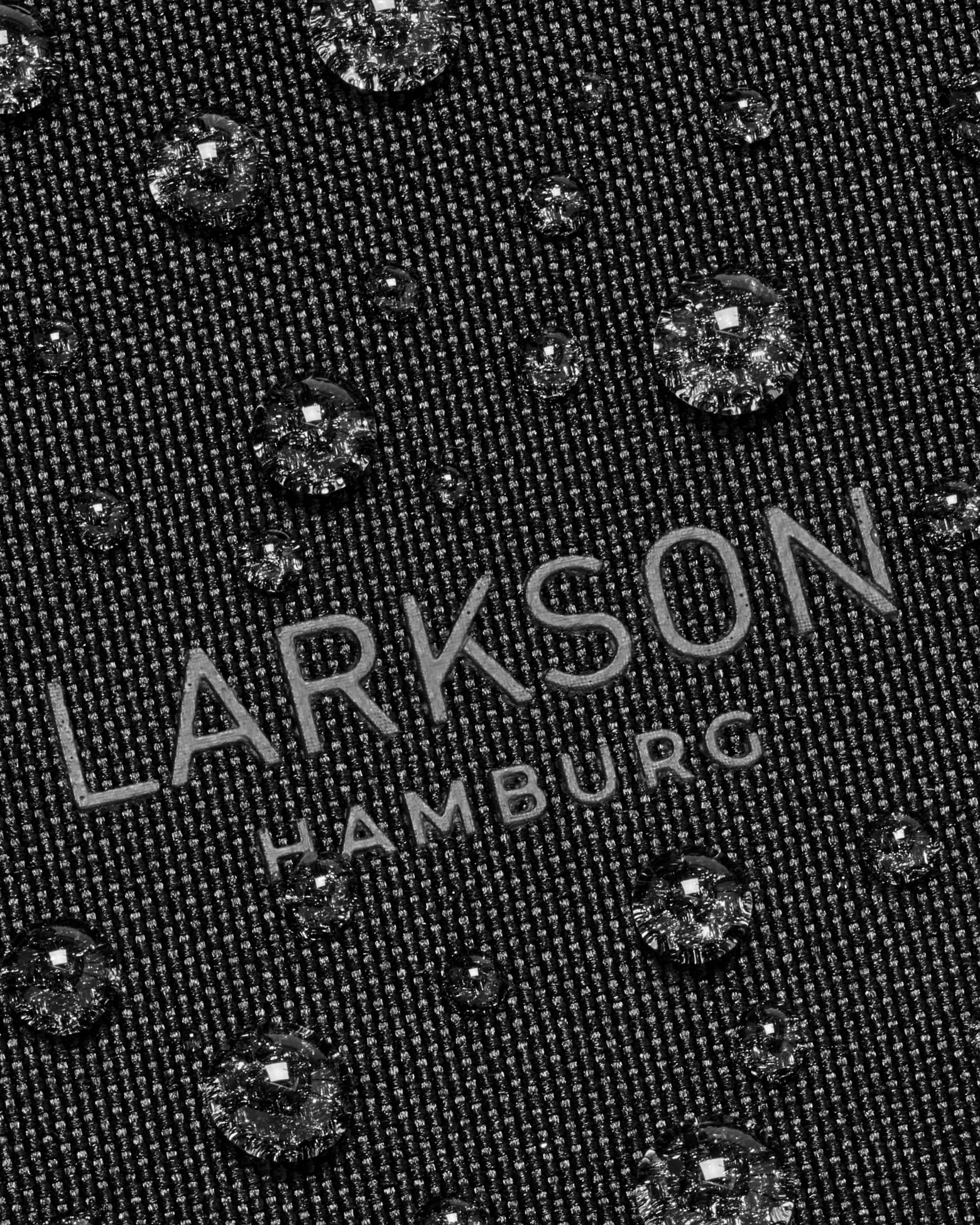 LARKSON Half Moon Bag à Friandises pour Chien Noir - Fiete - Sac à Bandoulière Promenade - Pochette à Friandises avec Distributeur de Sacs à Excréments - Sac de Dressage Réfléchissant - Hydrofuge