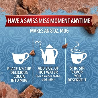 Swiss Miss Milk Chocolate Flavored Hot Cocoa Mix, 38.27 oz. Canister