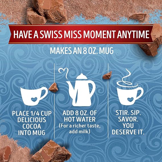 Swiss Miss Milk Chocolate Flavored Hot Cocoa Mix, 38.27 oz. Canister