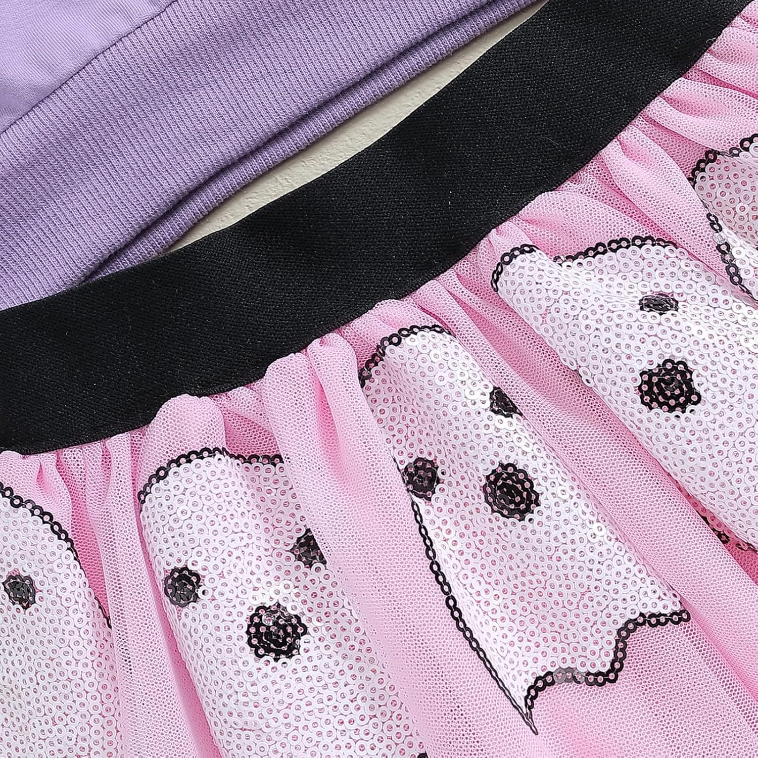 Toddler Halloween Outfit Costume Baby Girl Boo Witches Shirt Sweatshirt and Tulle Skirts Little Girls Clothes Costumes - Image 6