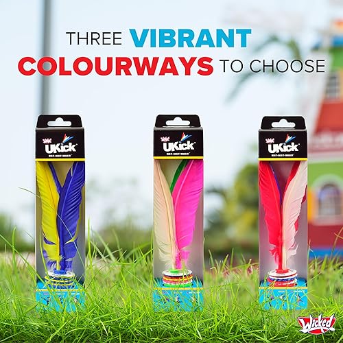 Miniatura 5 de UKICK - Kick it hack it whack it Volante  Juguete deportivo Jianzi Foot Plumas personalizables y discos profesionales para desafíos de 6 niveles 1