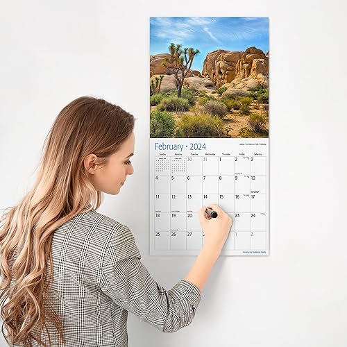 Miniatura 4 de RED EMBER America's National Parks - Calendario mensual de pared colgante 2024  12 x 24 pulgadas abierto  Papel grueso y resistente  Regalo  Hermoso