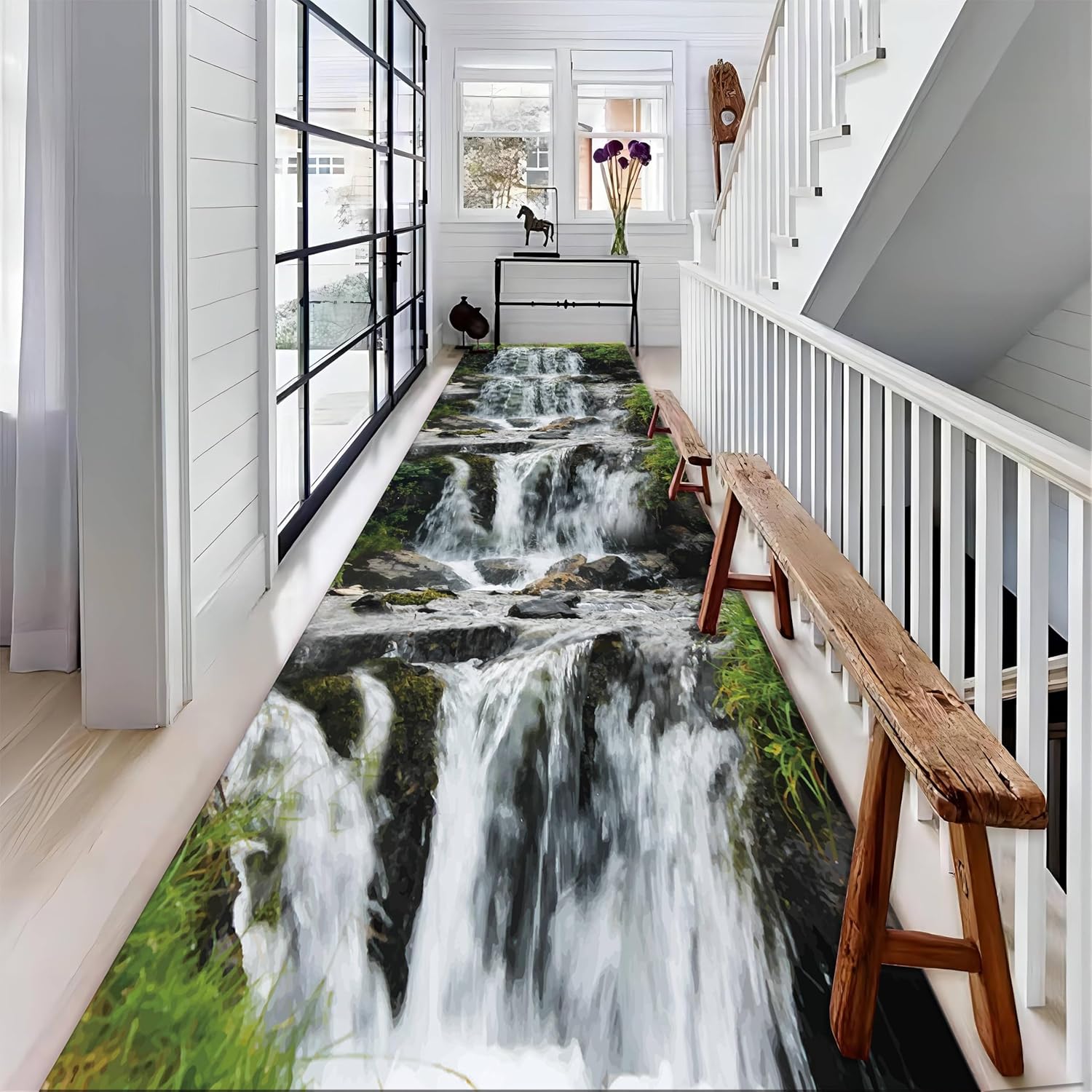 Amazon.com: Optical Illusion Runner Hallway Rug, 4x12ft 3D Optical ...