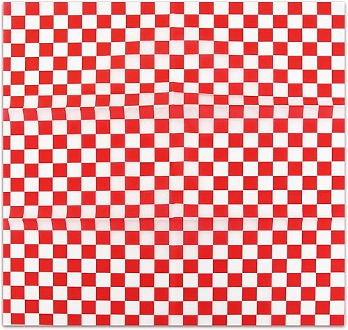 Miniatura 4 de New Star Foodservice 44263 - Revestimientos rojos para cestas de alimentos, 12 x 12 pulgadas, juego de 36